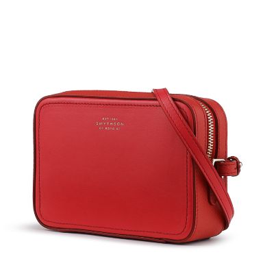 Panama Mini Crossbody Bag in red calf leather | Smythson