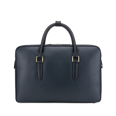 Burlington 24 Hour Travel Bag in navy deerskin Smythson