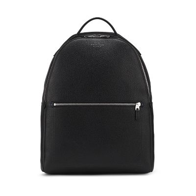 Burlington Backpack in black deerskin Smythson